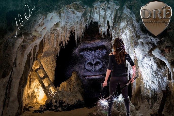 tourists visiting old salt mine