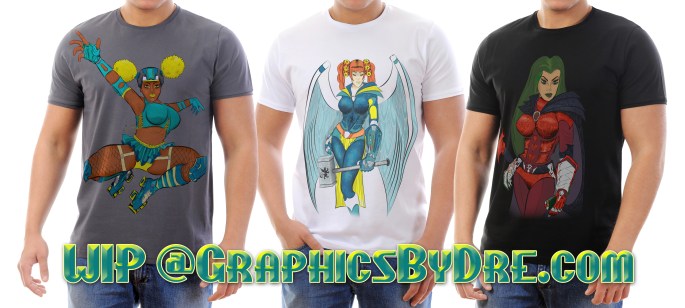 t-shirt on a young man